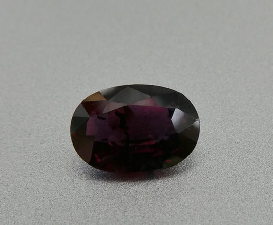 0.74CT UNHEATED EXCELLENT OVAL 100% NATURAL DEEP PURPLISH RED RUBY