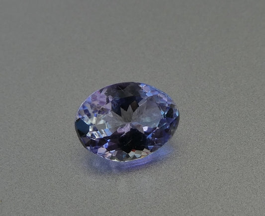 1.09CT UNHEATED GORGEOUS OVAL 100% NATURAL VIOLET BLUE TANZANITE
