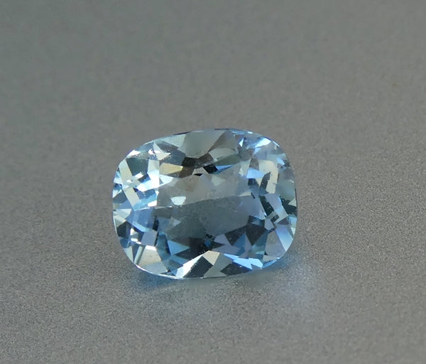 1.10CT BEAUTIFUL CUSHION SANTAMARIA BLUE 100% NATURAL AQUAMARINE