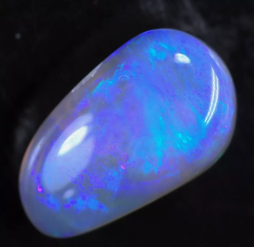 1.25CT SPLENDID 100% NATURAL LIGHTNING RIDGE AUSTRALIA SEMI BLACK OPAL