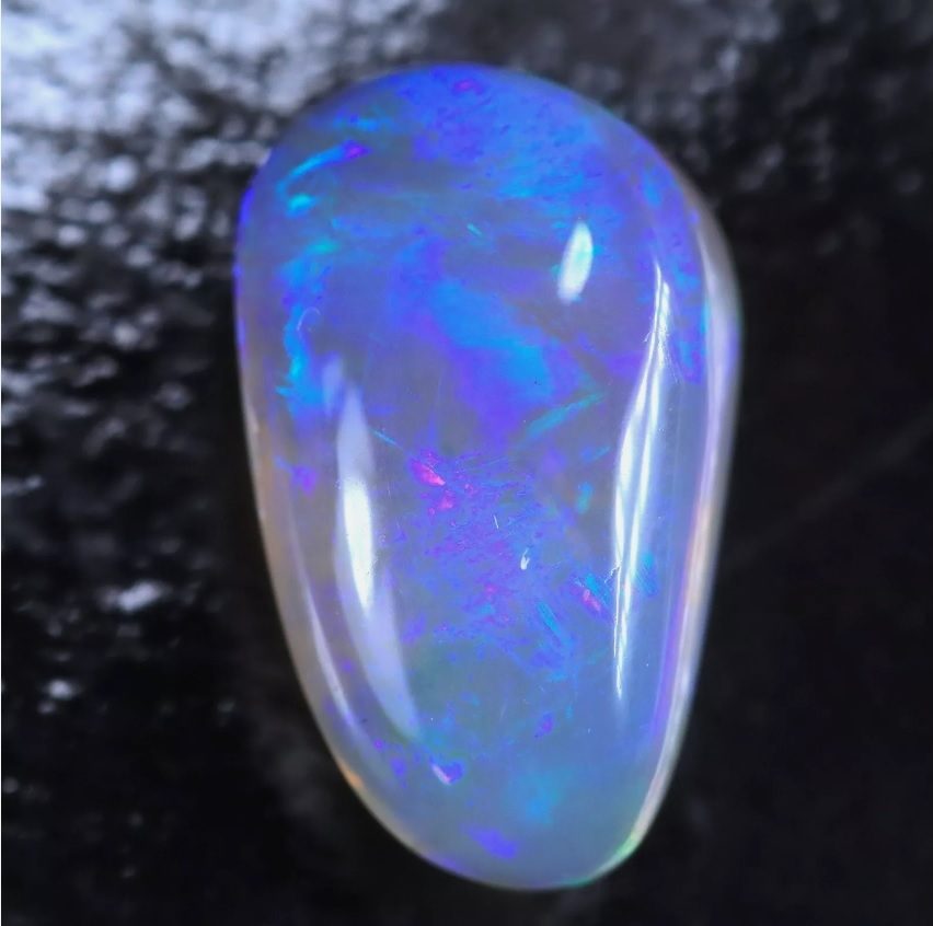 1.25CT SPLENDID 100% NATURAL LIGHTNING RIDGE AUSTRALIA SEMI BLACK OPAL