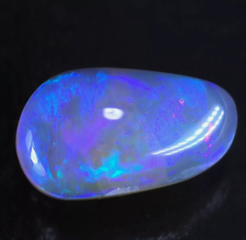 1.25CT SPLENDID 100% NATURAL LIGHTNING RIDGE AUSTRALIA SEMI BLACK OPAL