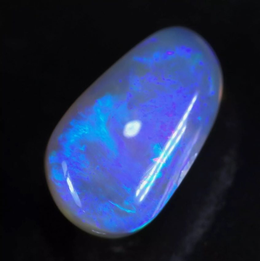1.25CT SPLENDID 100% NATURAL LIGHTNING RIDGE AUSTRALIA SEMI BLACK OPAL