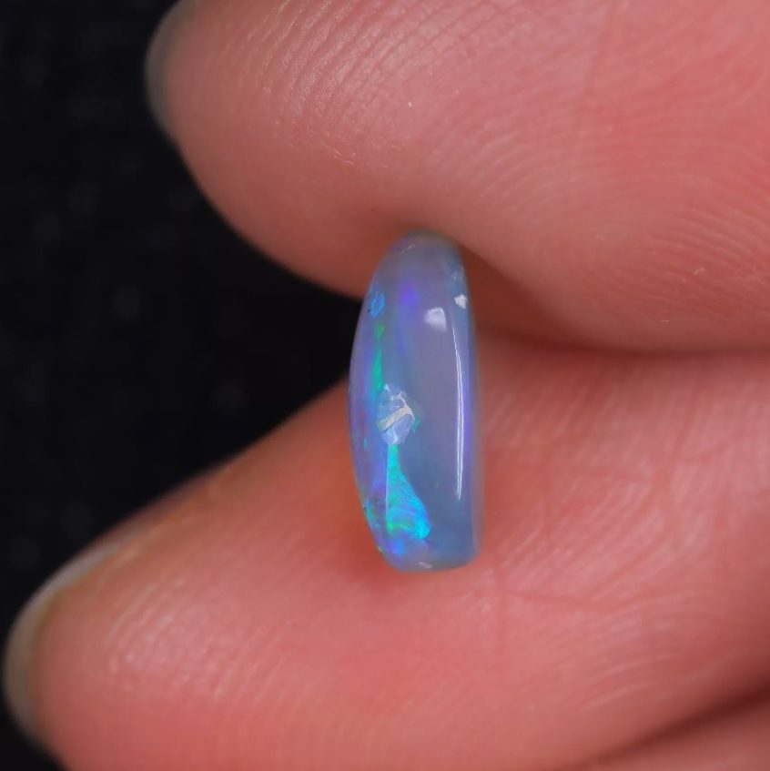 1.25CT SPLENDID 100% NATURAL LIGHTNING RIDGE AUSTRALIA SEMI BLACK OPAL