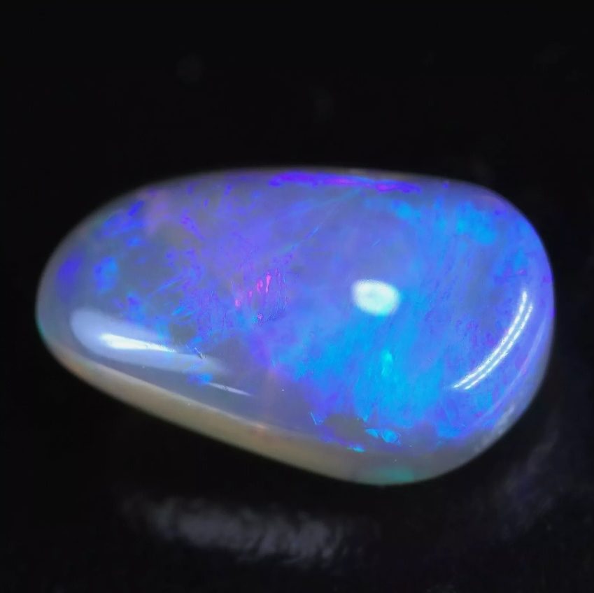 1.25CT SPLENDID 100% NATURAL LIGHTNING RIDGE AUSTRALIA SEMI BLACK OPAL