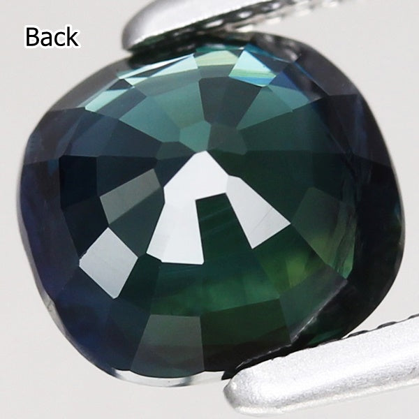 1.36CT BRILLIANT CUSHION CUT 100% NATURAL TEAL BLUE SAPPHIRE