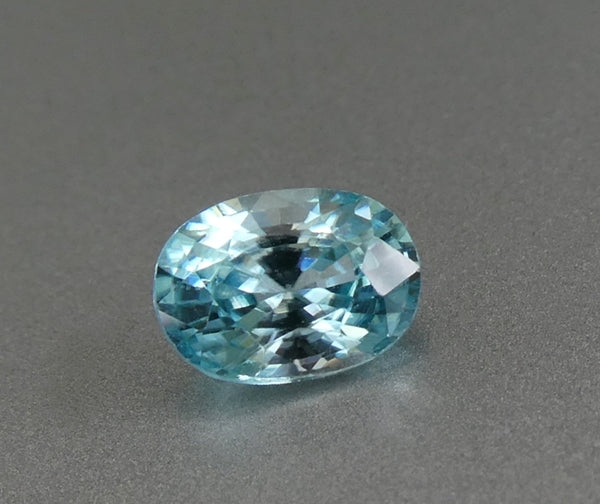 1.64CT EXCELLENT OVAL CUT 100% NATURAL BLUE ZIRCON
