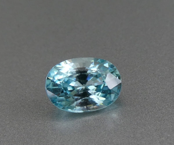 1.64CT EXCELLENT OVAL CUT 100% NATURAL BLUE ZIRCON
