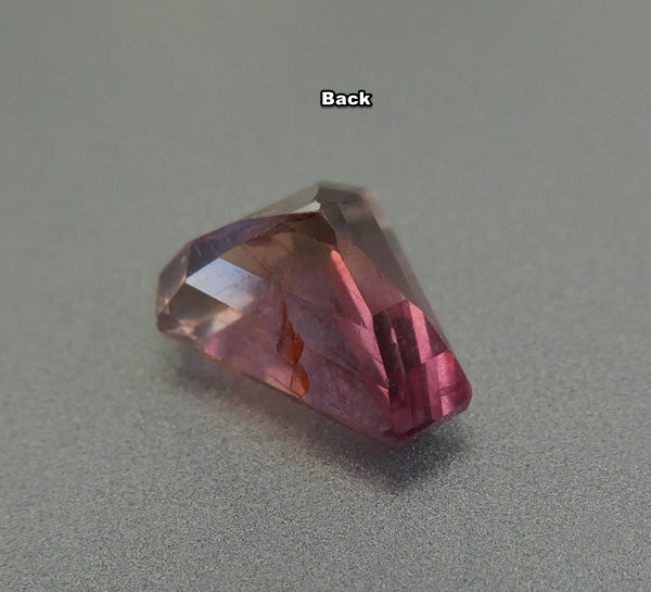 1.89CT UNHEATED FANCY CUT 100% NATURAL ORANGE PINK SAPPHIRE