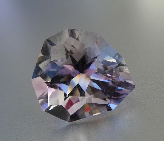 13.17CT UNHEATED FANCY CUSTOM CUT 100% NATURAL PURPLE AMETHYST
