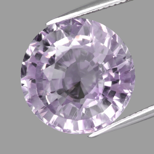 15.19CT UNHEATED EXCELLENT ROUND CUT 100% NATURAL LAVENDER PURPLE AMETHYST