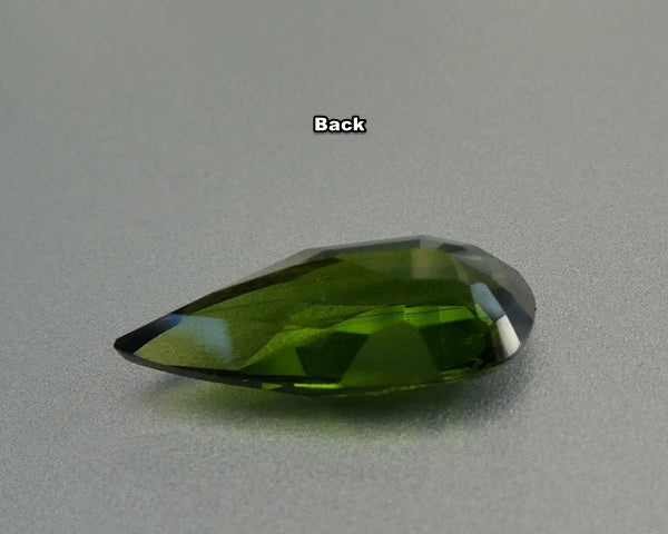 2.34CT UNHEATED SPLENDID PEAR CUT 100% NATURAL GREEN TOURMALINE