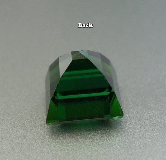 2.50CT EXCELLENT PRINCESS CUT DARK BLUEISH GREEN TOURMALINE