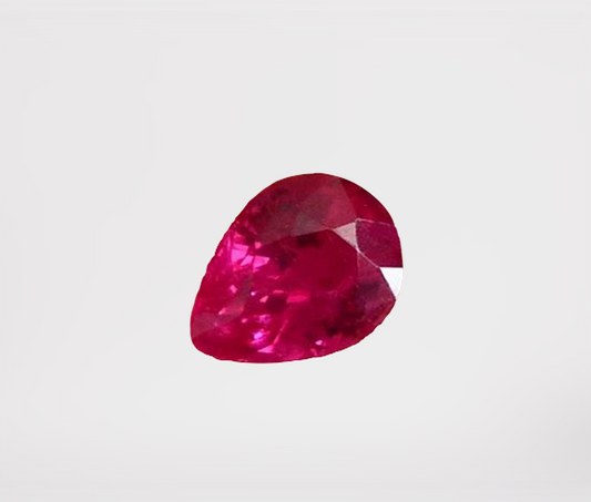 0.39CT GORGEOUS TOP PINKISH RED PEAR RUBY