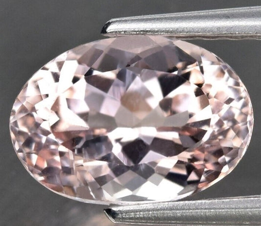 1.20CT UNHEATED EXCELLENT BIG OVAL 100% NATURAL PINK MORGANITE