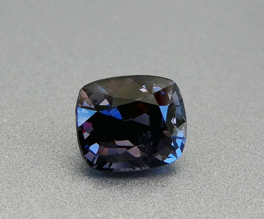 1.42CT EXCELLENT RARE CUSHION 100% NATURAL PURPLE BLUE SPINEL