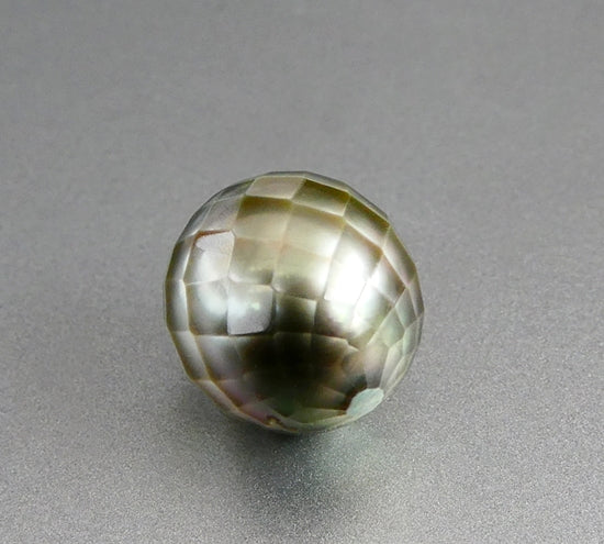 12.10MM EXCELLENT GENUINE SOUTH SEA CUSTOM GREEN GREY TAHITIAN PEARL