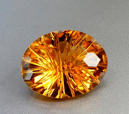 14.04CT GORGEOUS EXCELLENT CUSTOM CUT 100% NATURAL YELLOW CITRINE