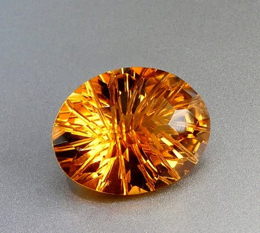 15.78CT BEAUTIFUL EXCELLENT CUSTOM CUT 100% NATURAL YELLOW CITRINE