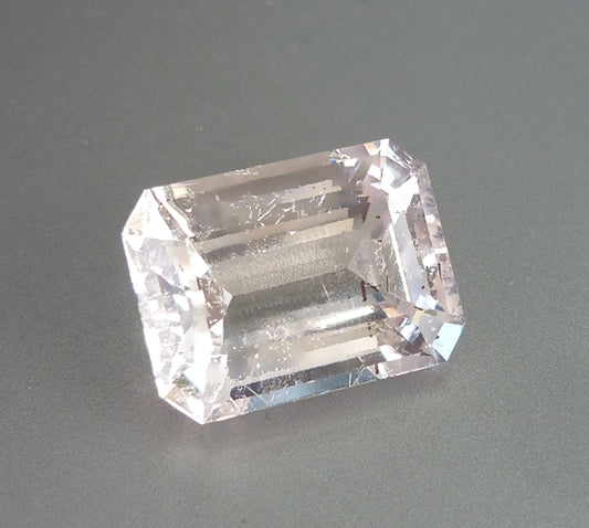 17.99CT UNHEATED EXCELLENT HUGE OCTAGON 100% NATURAL PINK MORGANITE