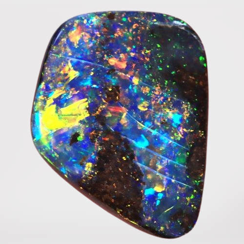 オーストラリア産 天然ボルダーオパール2.575ct 原石 鉱物標本 オーストラリア産 天然ボルダーオパール2.575ct 原石 鉱物標本