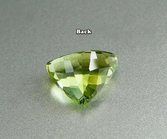 2.06CT DELIGHTFUL BIG TRILLION 100% NATURAL YELLOW GREEN TOURMALINE