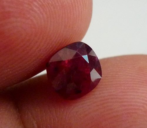 2.13CT UNHEATED EXQUISITE BLOOD RED CUSHION RUBY