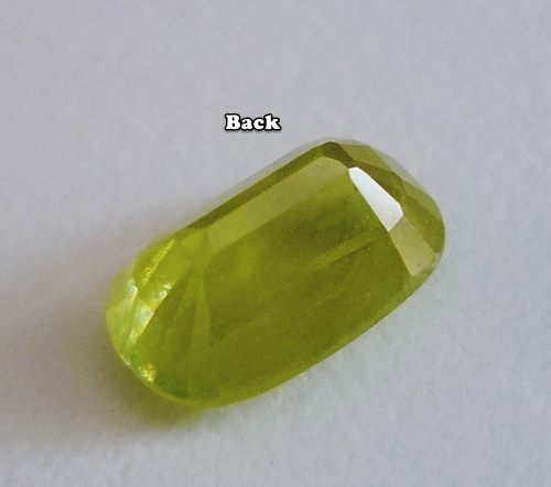 2.14CT EXCELLENT GREEN CUSHION SPHENE