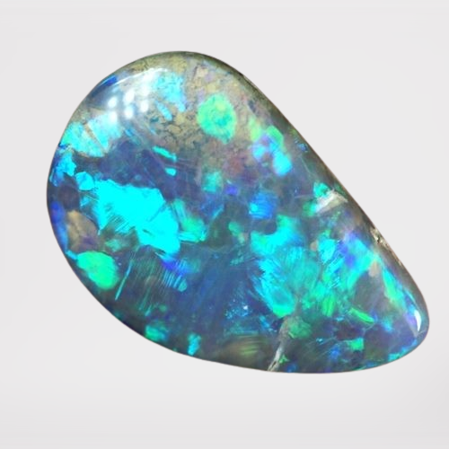 2.39CT NATURAL LIGHTNING RIDGE AUSTRALIA SEMI BLACK OPAL