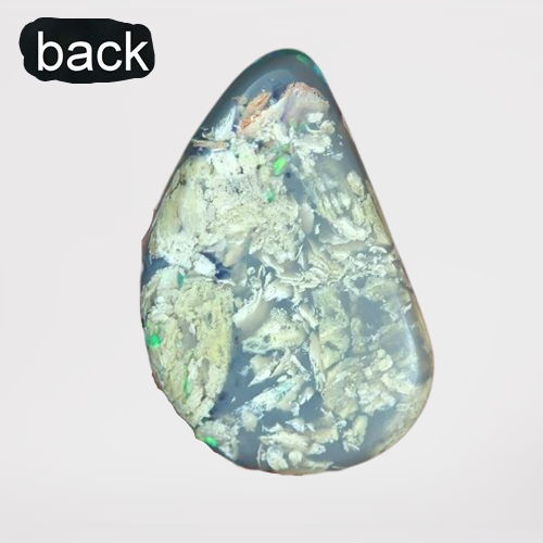 2.39CT NATURAL LIGHTNING RIDGE AUSTRALIA SEMI BLACK OPAL