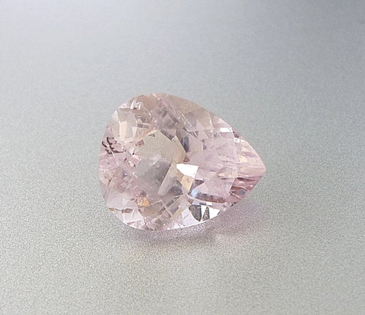 2.86CT UNHEATED EXCELLENT BIG PEAR 100% NATURAL BLOSSOM PINK MORGANITE