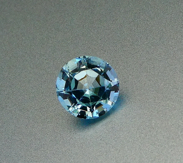 2.94CT SPLENDID HUGE ROUND SANTAMARIA BLUE 100% NATURAL AQUAMARINE