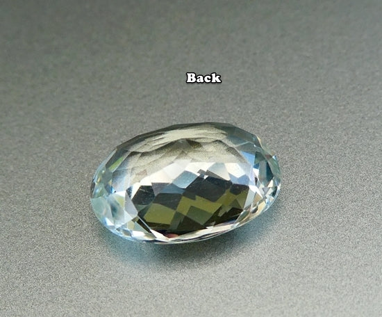 4.40CT EXCELLENT HUGE VERY LIGHT AQUA BLUE OVAL 100% NATURAL AQUAMARINE