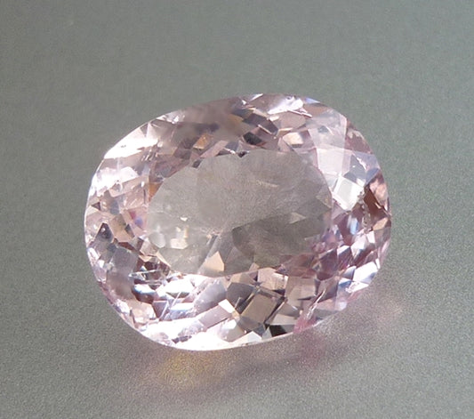 7.40CT UNHEATED EXCELLENT HUGE OVAL 100% NATURAL BLOSSOM PINK MORGANITE