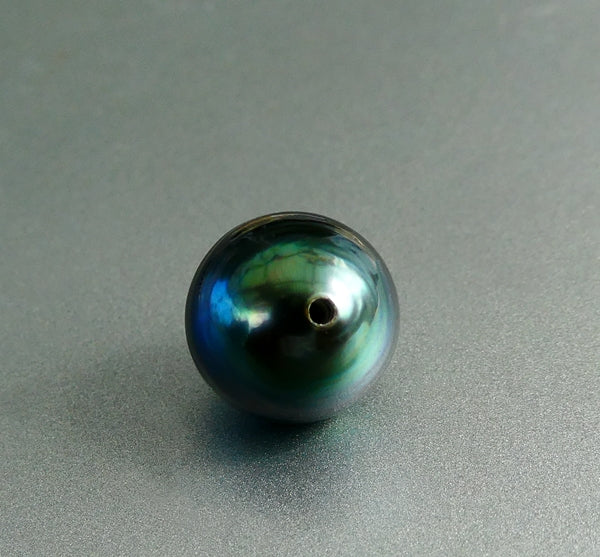 7.45CT EXCELLENT GENUINE SOUTH SEA PEACOCK GREEN GREY TAHITIAN PEARL
