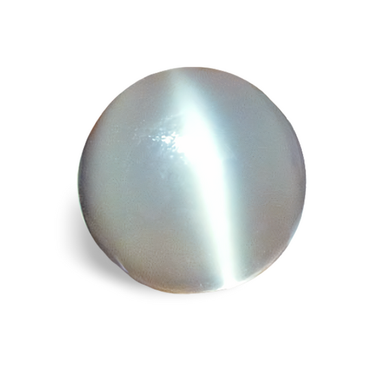 4.06CT GORGEOUS NATURAL WHITE MOONSTONE CAT'S EYE