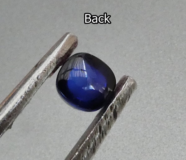 0.51CT BEAUTIFUL CUSHION 100% NATURAL INK BLUE SAPPHIRE