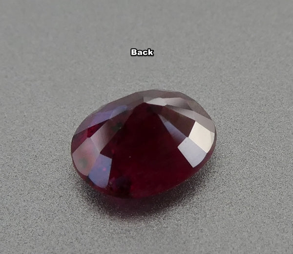 Famous Blood Red Ruby 0.77CT SPLENDID OVAL CUT 100% NATURAL BLOOD RED RUBY – Gemstones Direct ...