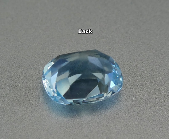 1.10CT BEAUTIFUL CUSHION SANTAMARIA BLUE 100% NATURAL AQUAMARINE