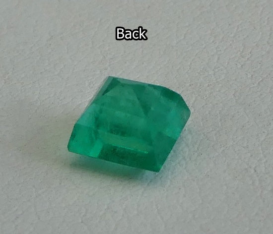 1.16CT SPLENDID PRINCESS CUT 100% NATURAL GREEN ZAMBIAN EMERALD