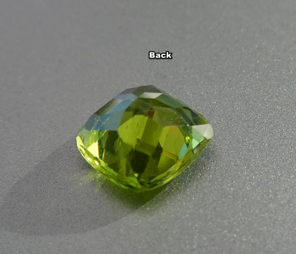 1.80CT SPLENDID CUSHION CUT 100% NATURAL BRILLIANT GREEN PERIDOT