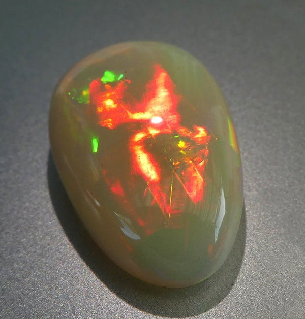 15.90CT UNTREATED RAINBOW FLASHING HUGE 100% NATURAL CRYSTAL OPAL