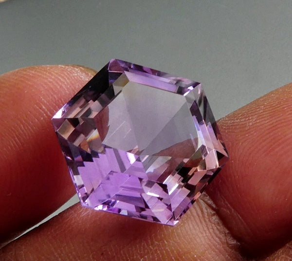 20.50CT UNHEATED HUGE CUSTOM CUT 100% NATURAL PURPLE YELLOW AMETRINE