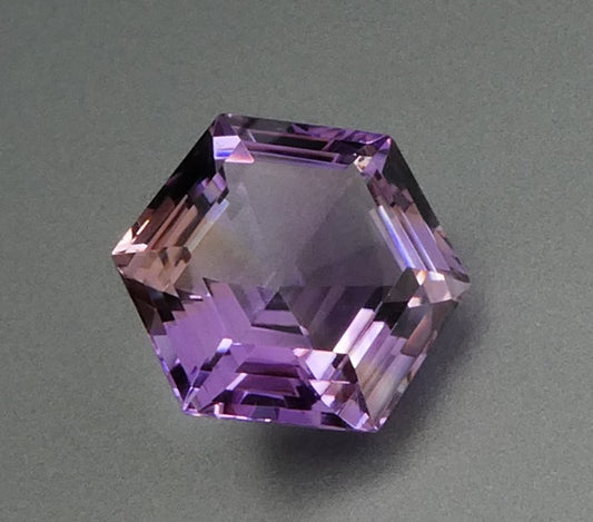20.50CT UNHEATED HUGE CUSTOM CUT 100% NATURAL PURPLE YELLOW AMETRINE