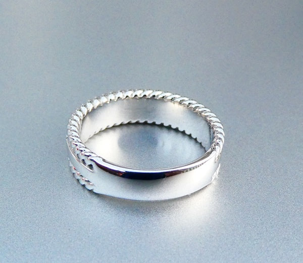 0.65CT EXCELLENT 100% NATURAL DIAMOND 925 STERLING SILVER PAVE RING