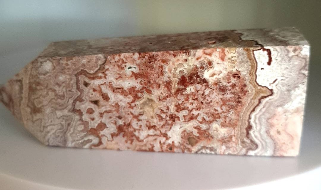 MEXICAN CRAZY LACE AGATE TOWER 69.43G