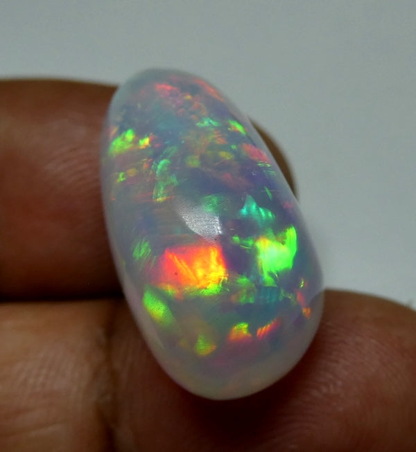23.45CT UNTREATED RAINBOW FLASHING HUGE 100% NATURAL CRYSTAL OPAL