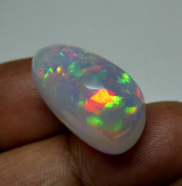 23.45CT UNTREATED RAINBOW FLASHING HUGE 100% NATURAL CRYSTAL OPAL
