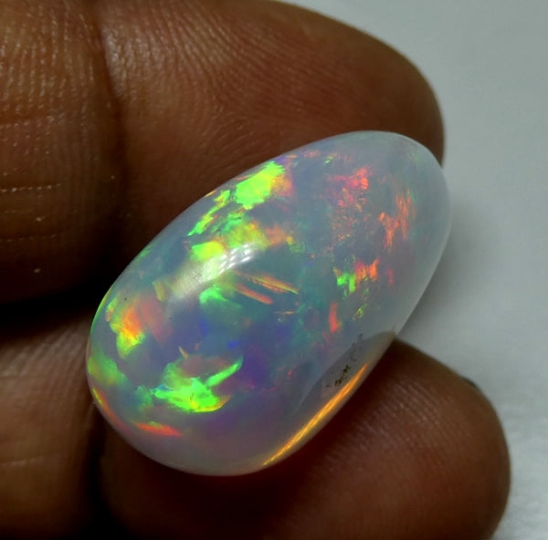 23.45CT UNTREATED RAINBOW FLASHING HUGE 100% NATURAL CRYSTAL OPAL