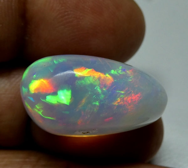 23.45CT UNTREATED RAINBOW FLASHING HUGE 100% NATURAL CRYSTAL OPAL